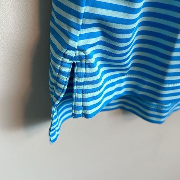 Peter Millar 2 Tone Men’s Striped Golf Polo L - Picture 3 of 6